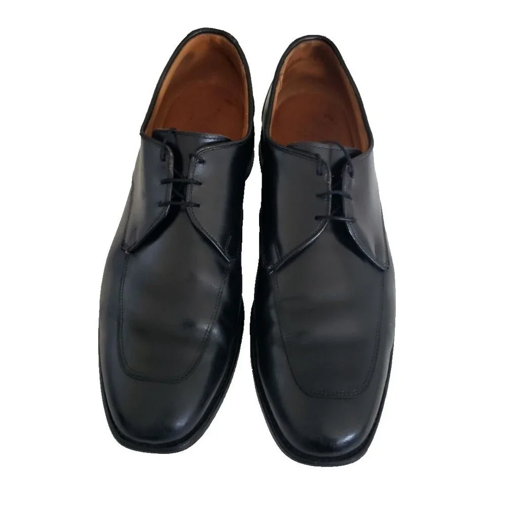 Allen Edmonds Burton Men's Bicycle Toe Dress Shoes Size 12 D Leather Black